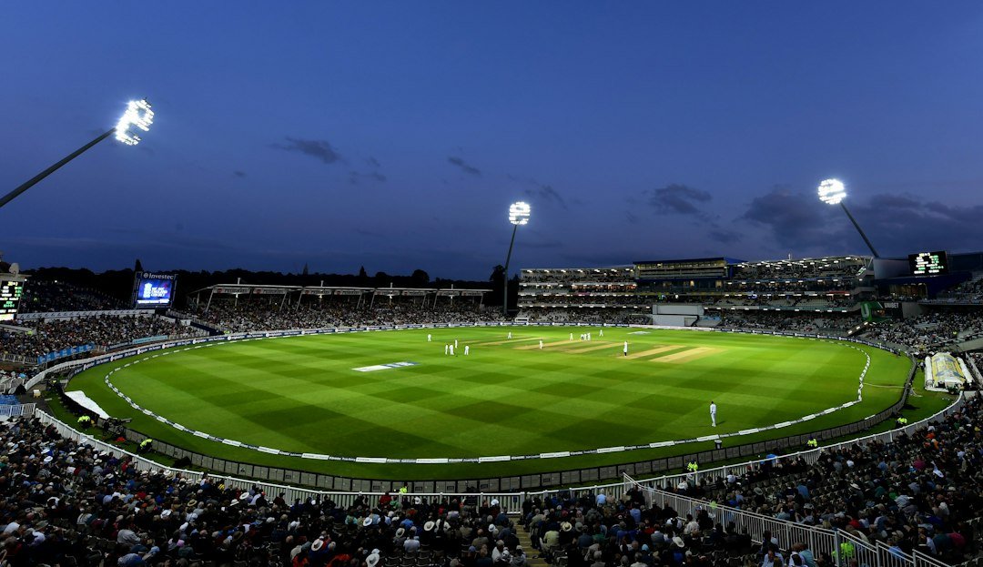 Cricket crowd at an IPL stadium